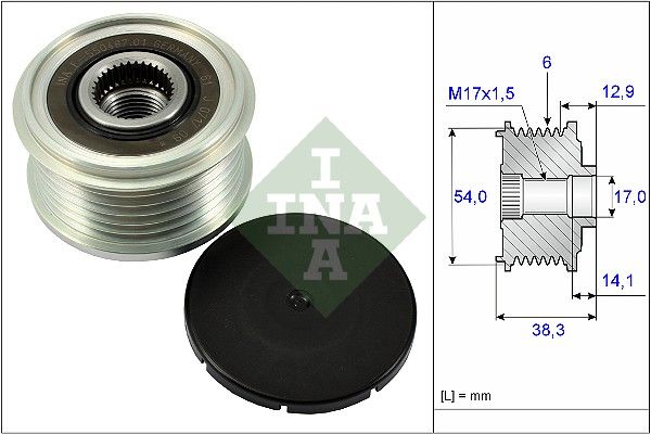 Schaeffler INA 535 0264 10 Alternator Freewheel Clutch