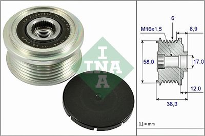 Alternator Freewheel Clutch Schaeffler INA 535 0266 10