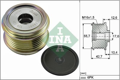 Alternator Freewheel Clutch Schaeffler INA 535 0276 10