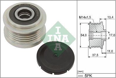 Alternator Freewheel Clutch Schaeffler INA 535 0278 10