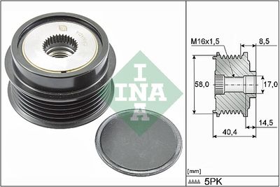 Alternator Freewheel Clutch Schaeffler INA 535 0280 10