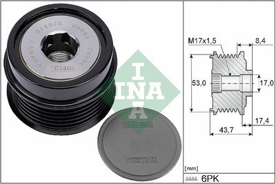 Alternator Freewheel Clutch Schaeffler INA 535 0281 10