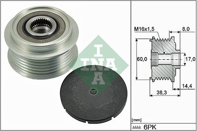 Alternator Freewheel Clutch Schaeffler INA 535 0289 10