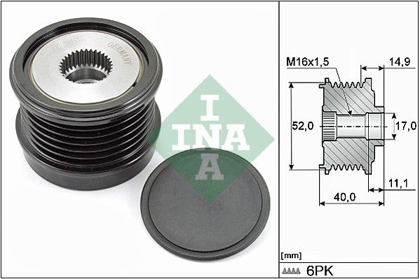Schaeffler INA 535 0293 10 Alternator Freewheel Clutch