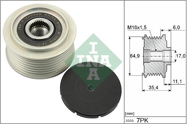 Schaeffler INA 535 0294 10 Alternator Freewheel Clutch