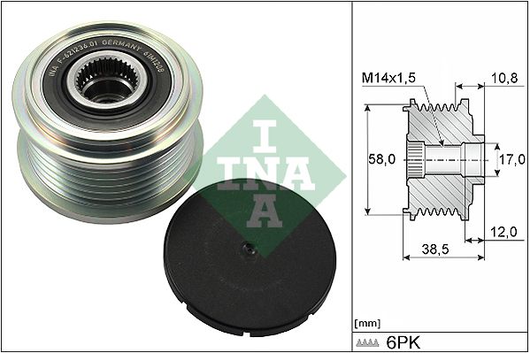 Schaeffler INA 535 0303 10 Alternator Freewheel Clutch