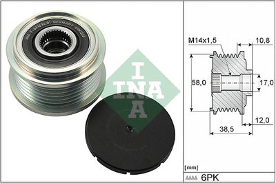 Alternator Freewheel Clutch Schaeffler INA 535 0303 10