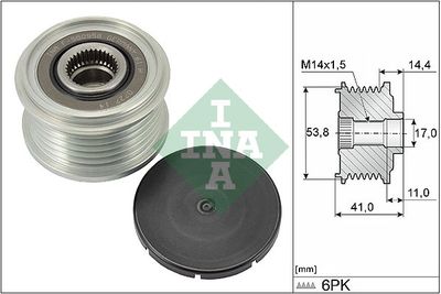 Alternator Freewheel Clutch Schaeffler INA 535 0304 10