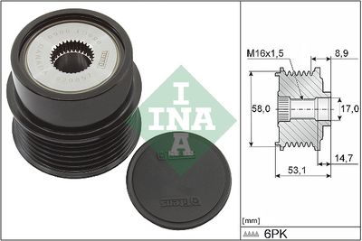 Alternator Freewheel Clutch Schaeffler INA 535 0326 10
