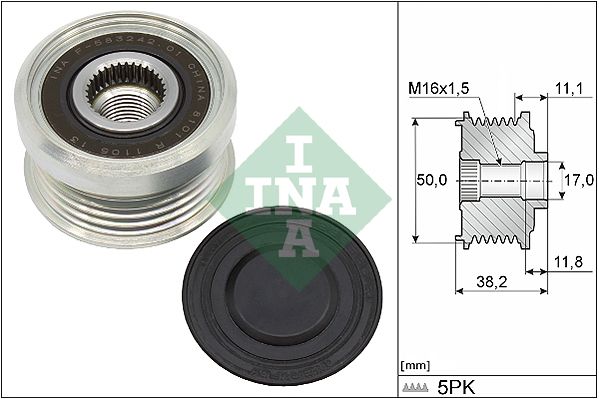 Schaeffler INA 535 0337 10 Alternator Freewheel Clutch