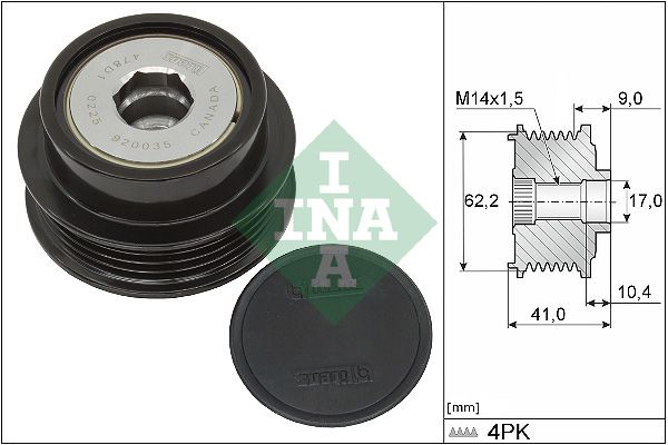 Schaeffler INA 535 0338 10 Alternator Freewheel Clutch