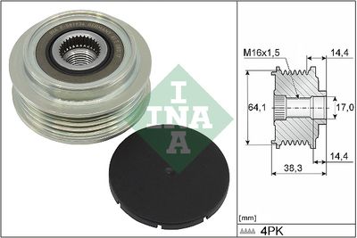 Alternator Freewheel Clutch Schaeffler INA 535 0350 10
