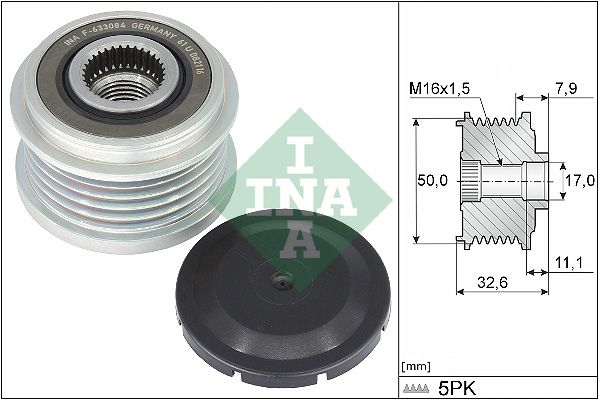 Schaeffler INA 535 0359 10 Alternator Freewheel Clutch