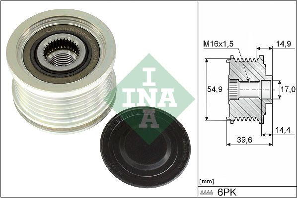Schaeffler INA 535 0368 10 Alternator Freewheel Clutch