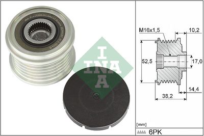 Alternator Freewheel Clutch Schaeffler INA 535 0369 10