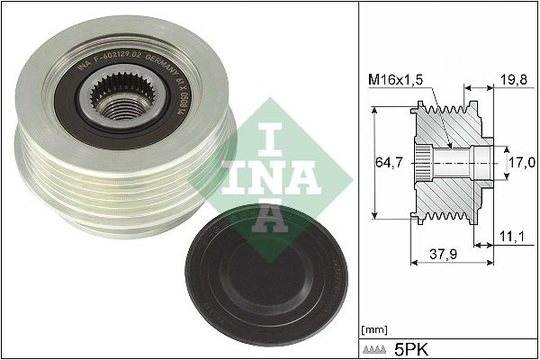 Schaeffler INA 535 0370 10 Alternator Freewheel Clutch