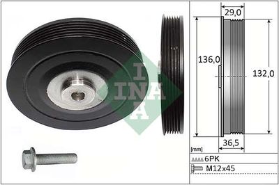 Belt Pulley Set, crankshaft Schaeffler INA 544 0007 20