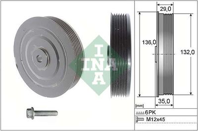 Belt Pulley Set, crankshaft Schaeffler INA 544 0009 20