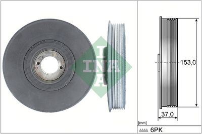 Belt Pulley, crankshaft Schaeffler INA 544 0039 10