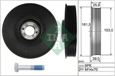 Belt Pulley Set, crankshaft Schaeffler INA 544 0039 20