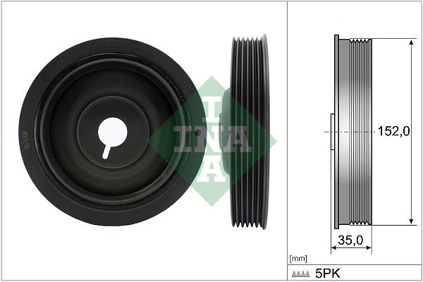 Schaeffler INA 544 0054 10 Belt Pulley, crankshaft
