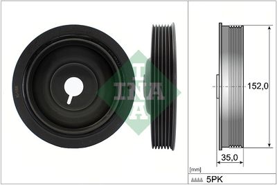 Belt Pulley, crankshaft Schaeffler INA 544 0054 10