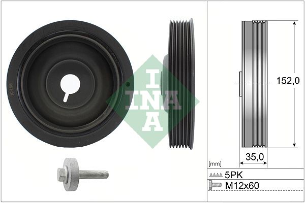 Schaeffler INA 544 0054 20 Belt Pulley Set, crankshaft