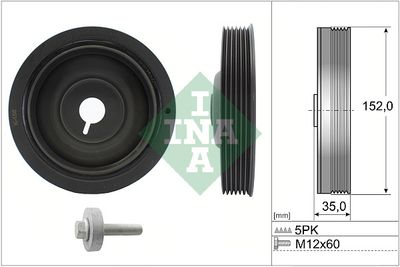 Belt Pulley Set, crankshaft Schaeffler INA 544 0054 20