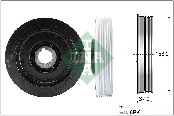 Schaeffler INA 544 0058 10 Belt Pulley, crankshaft