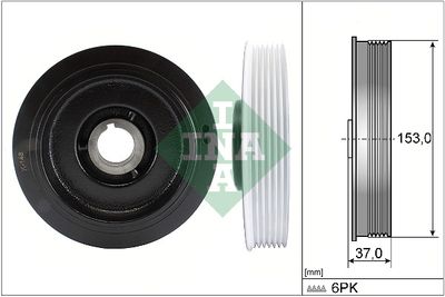 Belt Pulley, crankshaft Schaeffler INA 544 0058 10