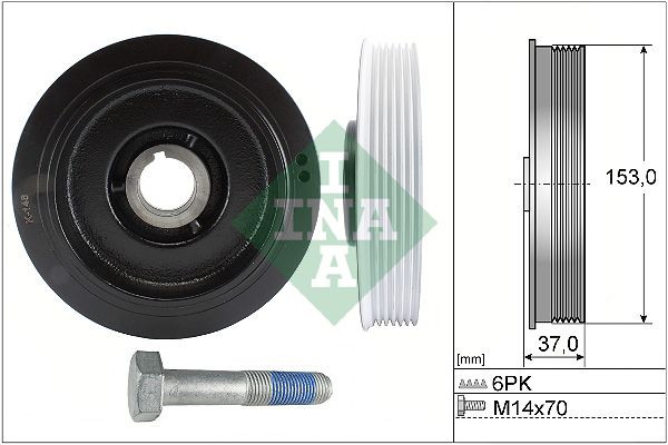 Schaeffler INA 544 0058 20 Belt Pulley Set, crankshaft