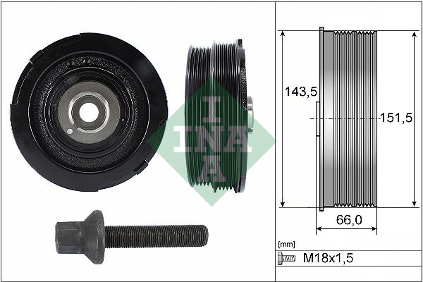 Schaeffler INA 544 0069 20 Belt Pulley Set, crankshaft
