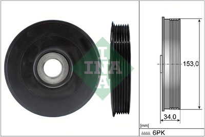 Belt Pulley, crankshaft Schaeffler INA 544 0079 10