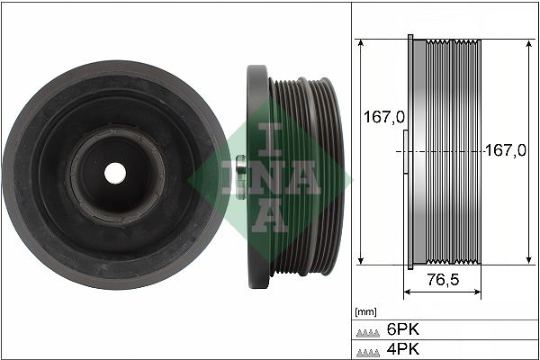 Schaeffler INA 544 0082 10 Belt Pulley, crankshaft
