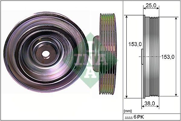 Schaeffler INA 544 0087 10 Belt Pulley, crankshaft