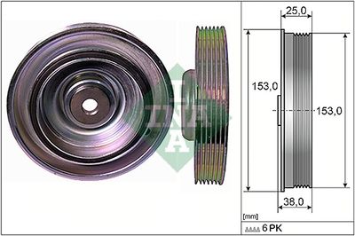 Belt Pulley, crankshaft Schaeffler INA 544 0087 10