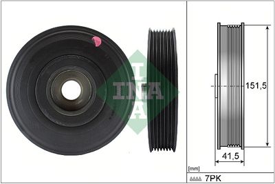 Belt Pulley, crankshaft Schaeffler INA 544 0088 10