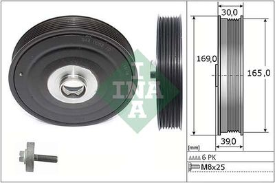 Belt Pulley Set, crankshaft Schaeffler INA 544 0088 20