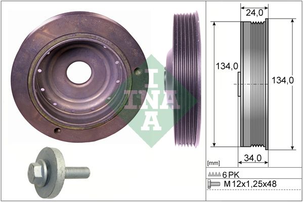 Schaeffler INA 544 0091 20 Belt Pulley Set, crankshaft