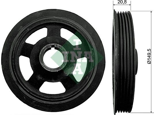 Schaeffler INA 544 0092 10 Belt Pulley, crankshaft