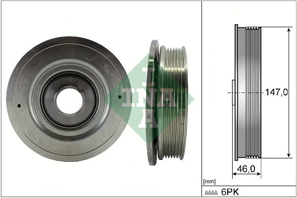 Schaeffler INA 544 0094 10 Belt Pulley, crankshaft
