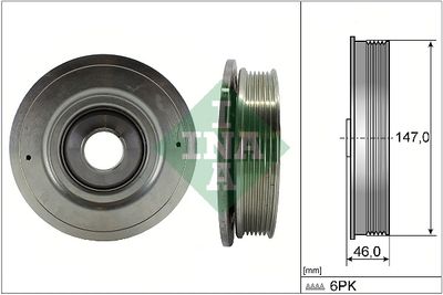 Belt Pulley, crankshaft Schaeffler INA 544 0094 10