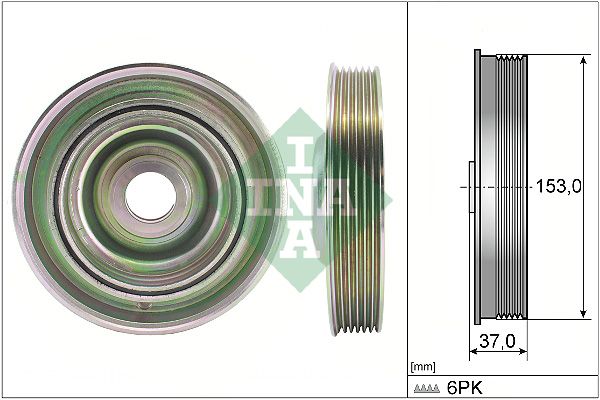 Schaeffler INA 544 0097 10 Belt Pulley, crankshaft