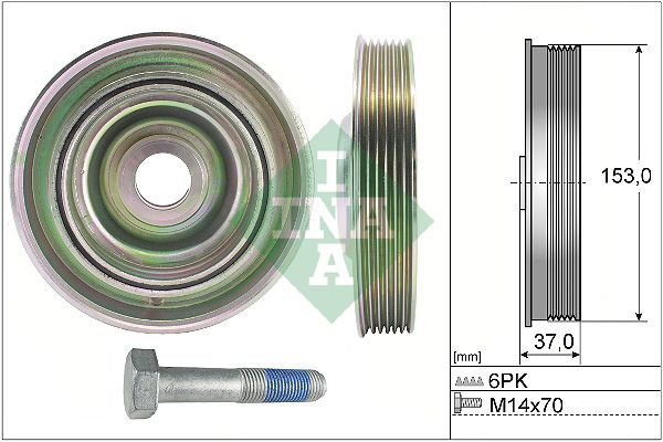Schaeffler INA 544 0097 20 Belt Pulley Set, crankshaft