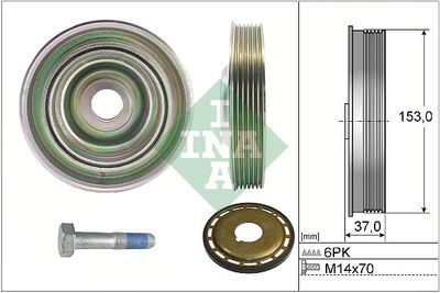 Belt Pulley Set, crankshaft Schaeffler INA 544 0097 21
