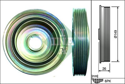 Belt Pulley, crankshaft Schaeffler INA 544 0099 10
