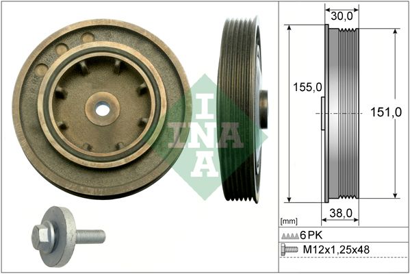 Schaeffler INA 544 0101 20 Belt Pulley Set, crankshaft