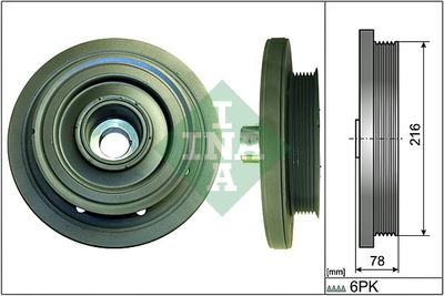 Belt Pulley, crankshaft Schaeffler INA 544 0103 10