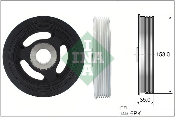 Schaeffler INA 544 0104 10 Belt Pulley, crankshaft