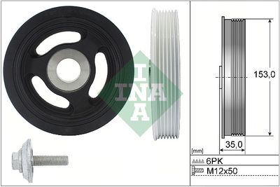 Belt Pulley Set, crankshaft Schaeffler INA 544 0104 20